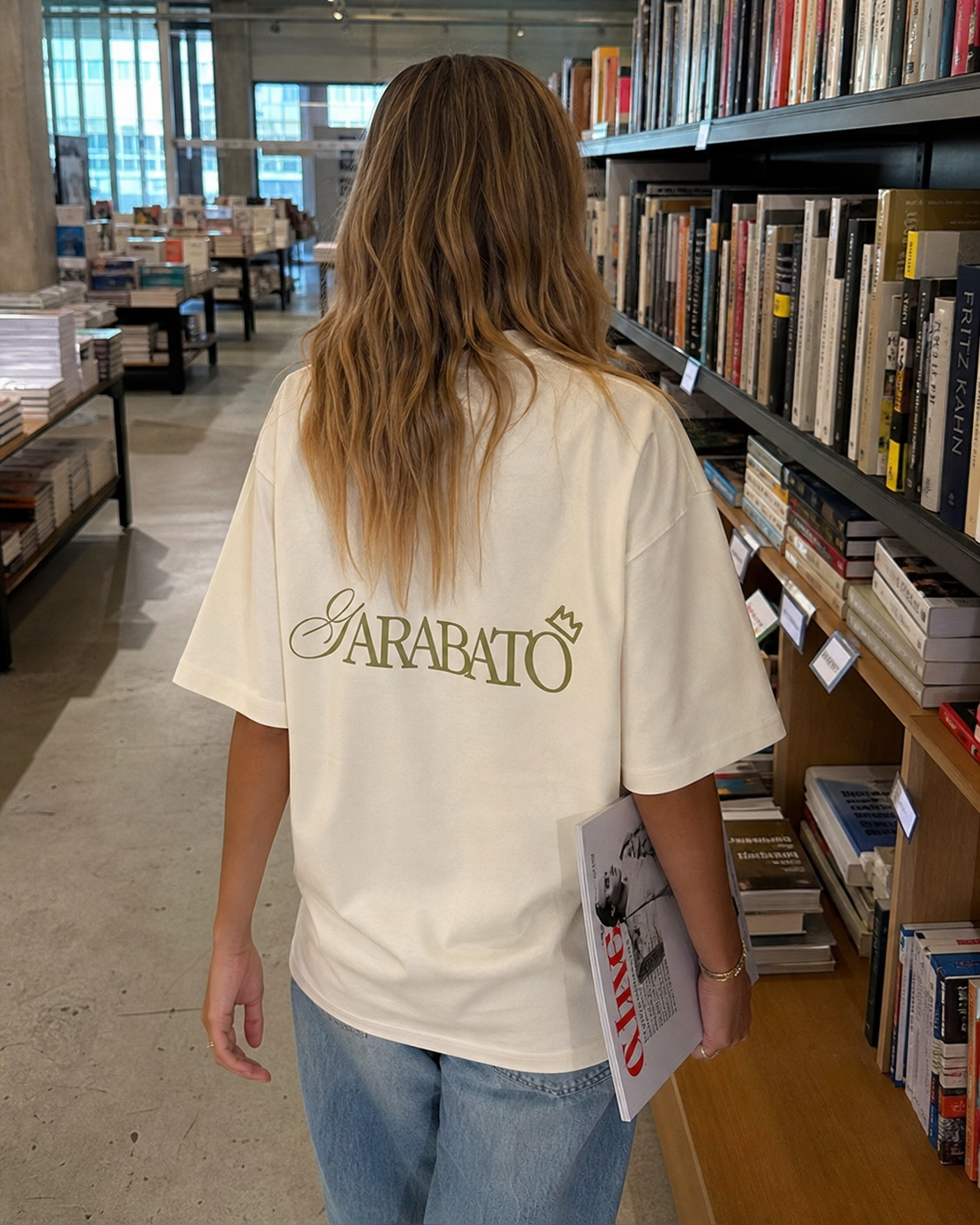 T-SHIRT WHITE BASIC GARABATO 001