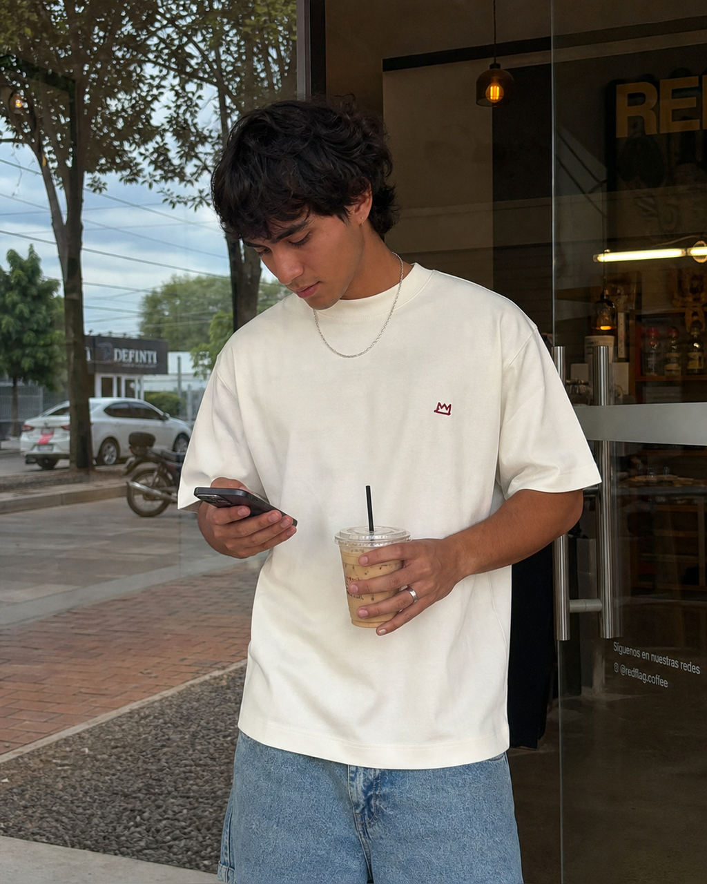 T-SHIRT WHITE BASIC GARABATO ESTUDIO