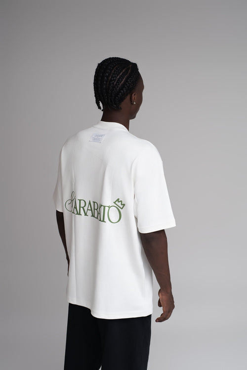 T-SHIRT WHITE BASIC GARABATO 001 – vista trasera