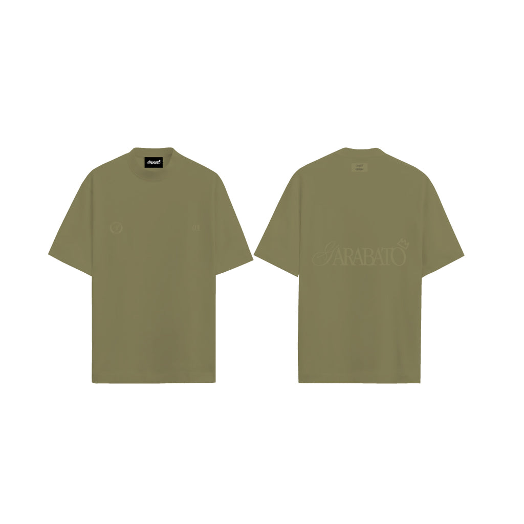 T-SHIRT GREEN BASIC GARABATO 001 – frente y espalda